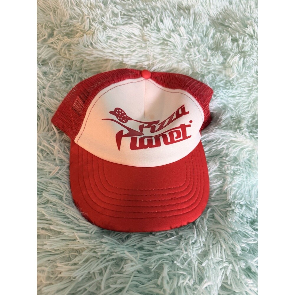 Disney Pixar Toy Story Pizza Planet Hat 3D Embroidered Snap Back Red